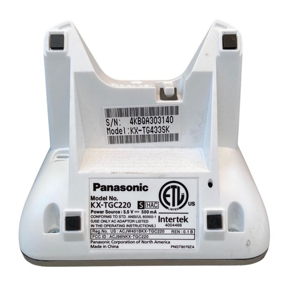 Panasonic Cordless Phone Model KX-TGC220 KX-TG433SK Charging Stand Power Cord - Picture 8 of 11